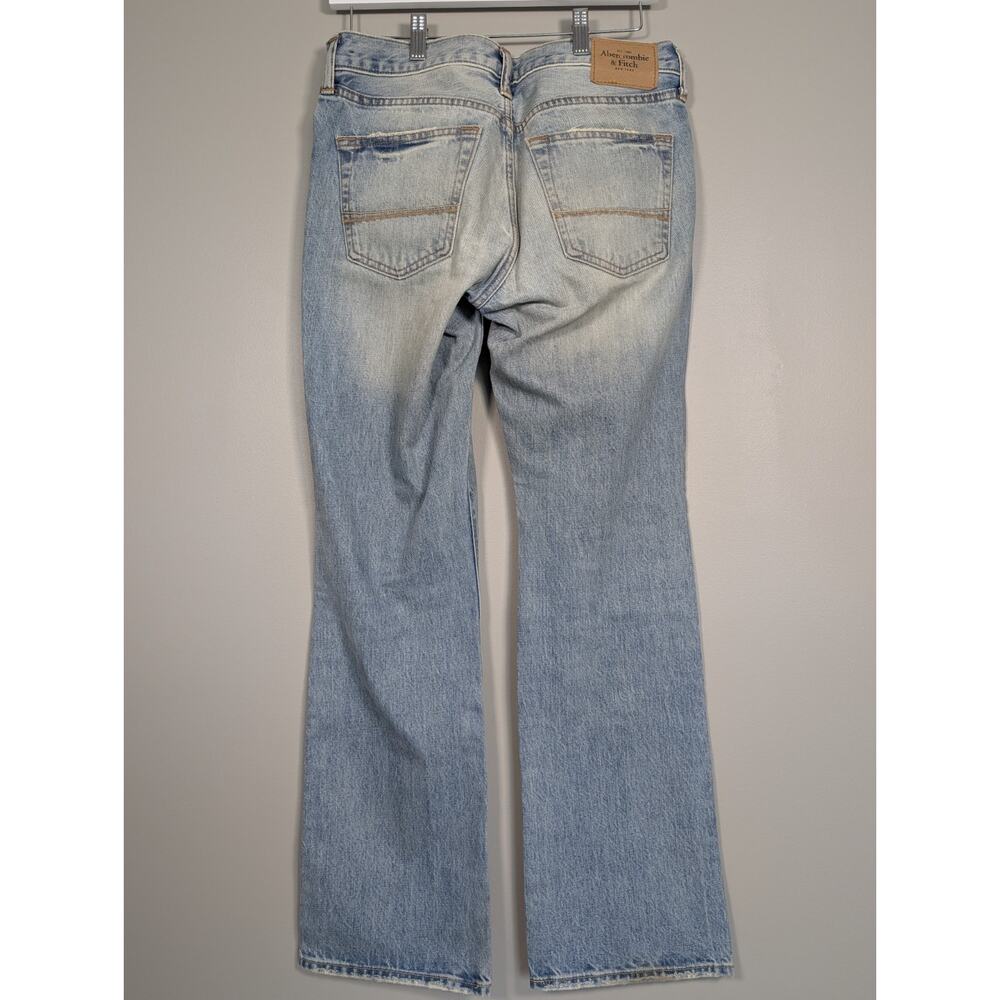 Abercrombie & Fitch Jeans 30x32 Bootcut Fit Light Wash Men's Distressed Y2K... - Picture 5 of 11